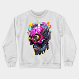 CYBERPUNK KAMAJI | Futuristic Anime Manga Hyperpop Colorpop | PROUD OTAKU Crewneck Sweatshirt